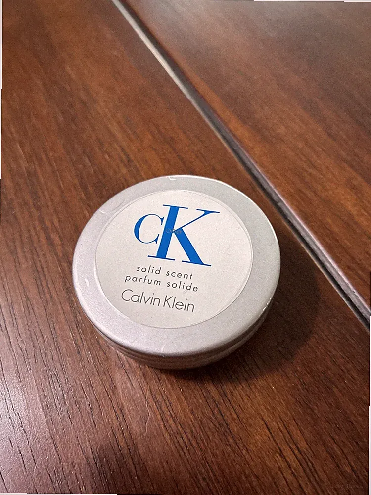 CALVIN KLEIN CK SOLID Scent Parfum Tin .5 Oz Sealed RARE - VINTAGE Ships Fast