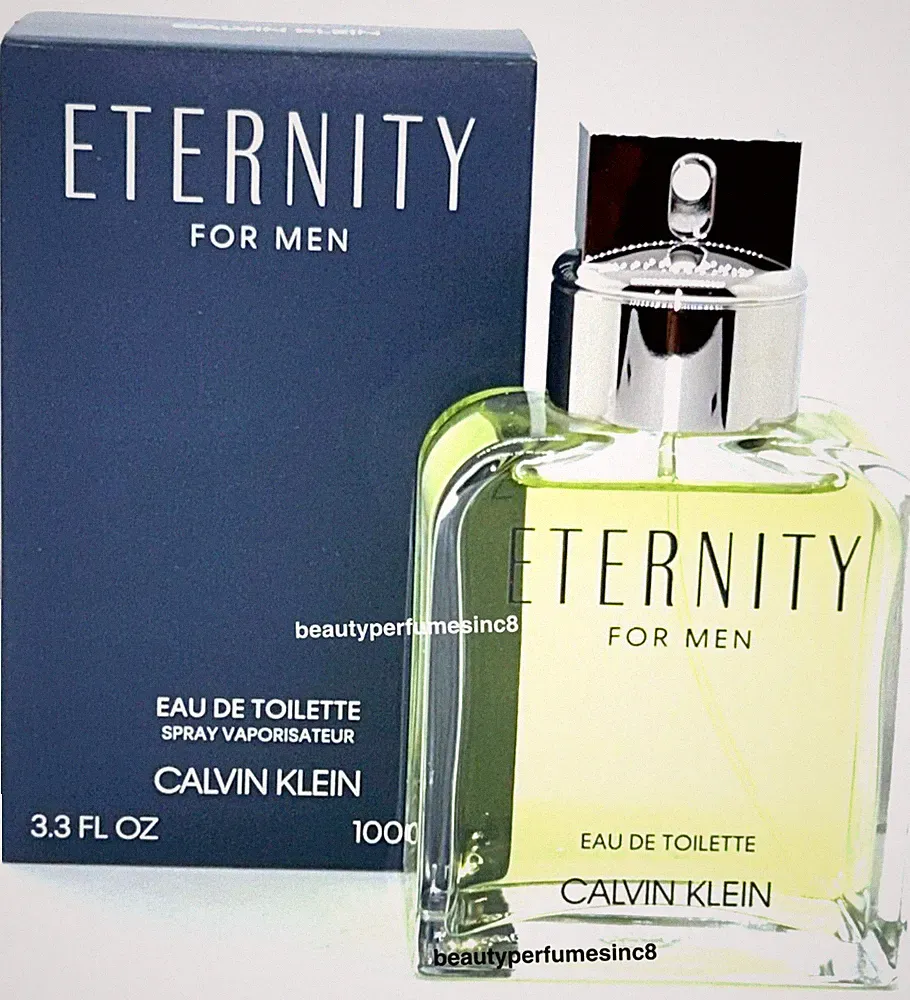 ETERNITY by CK Calvin Klein 3.3 /3.4 oz Eau de Toilette Spray, Men's Perfume New
