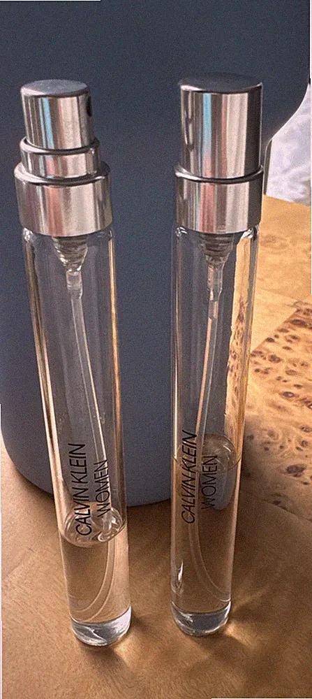 Lot Of 2 Calvin Klein Women Eau De Parfum Travel Spray 0.33 Fl Oz
