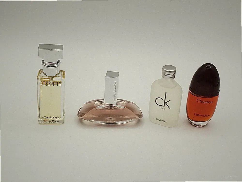 Lot Of 4 Calvin Klein Perfume EDT Eternity Obsession Euphoria CK One Travel Size